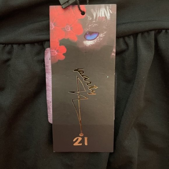 Club Halter Top Black Blouse Spaghetti Embellished Rhinestone Party Vintage - Picture 6 of 9